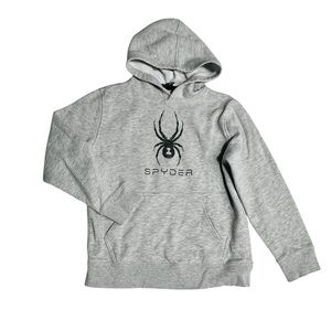 Spyder Brand Kids 10Y Arachnid Logo Sweatshirt in Gray